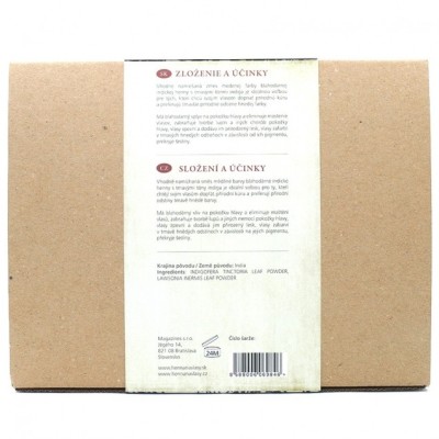 HENNA & 3xINDIGO 1kg - tmavo hnedá farba na vlasy